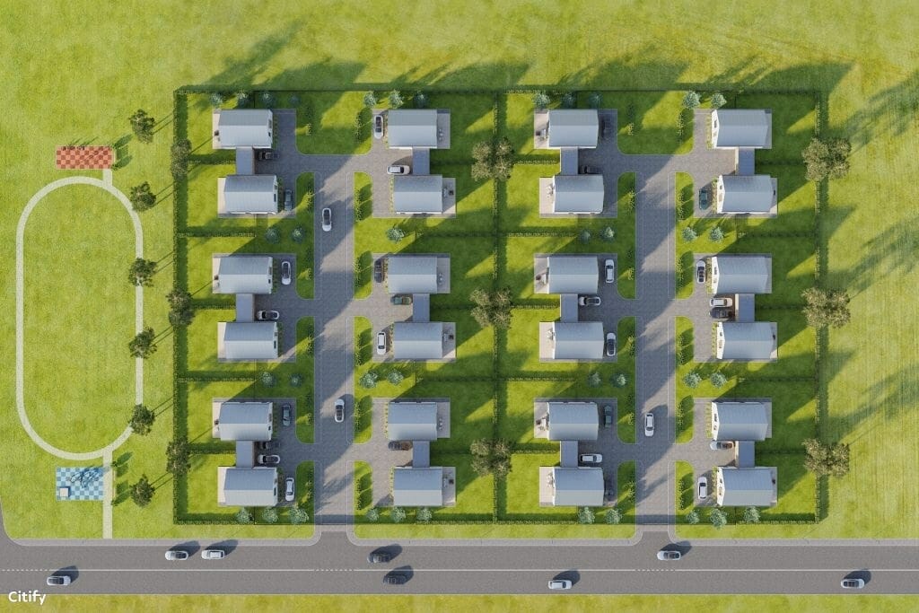 Švedų pievos (Pikutiškių g. 29F, 29G, 29H, 29K, 29J, 29I, 29L, 29M, 29N, 29L, 29R, 29P, 29O) - Private house community - visualization