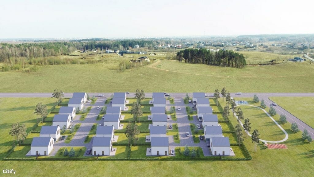 Švedų pievos (Pikutiškių g. 29F, 29G, 29H, 29K, 29J, 29I, 29L, 29M, 29N, 29L, 29R, 29P, 29O) - Private house community - visualization