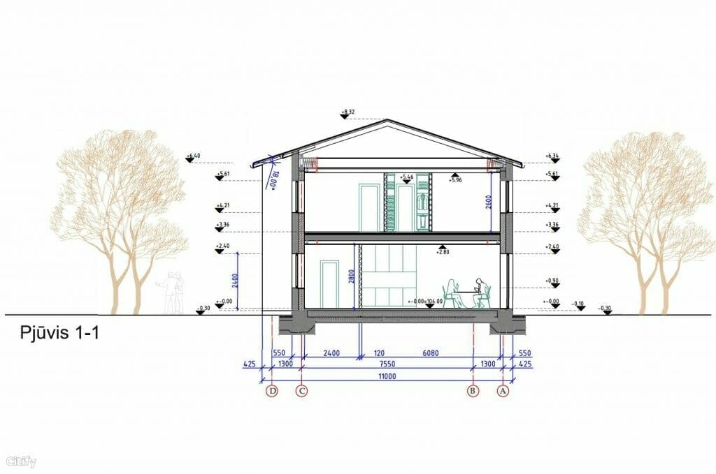 Tetervinų g. 2 (Tetervinų g. 2) - Rindu mājas - vizualizācija