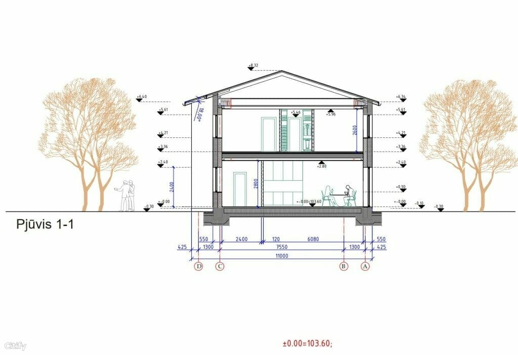 Tetervinų g. 4 (Tetervinų g. 4) - Rindu mājas - vizualizācija