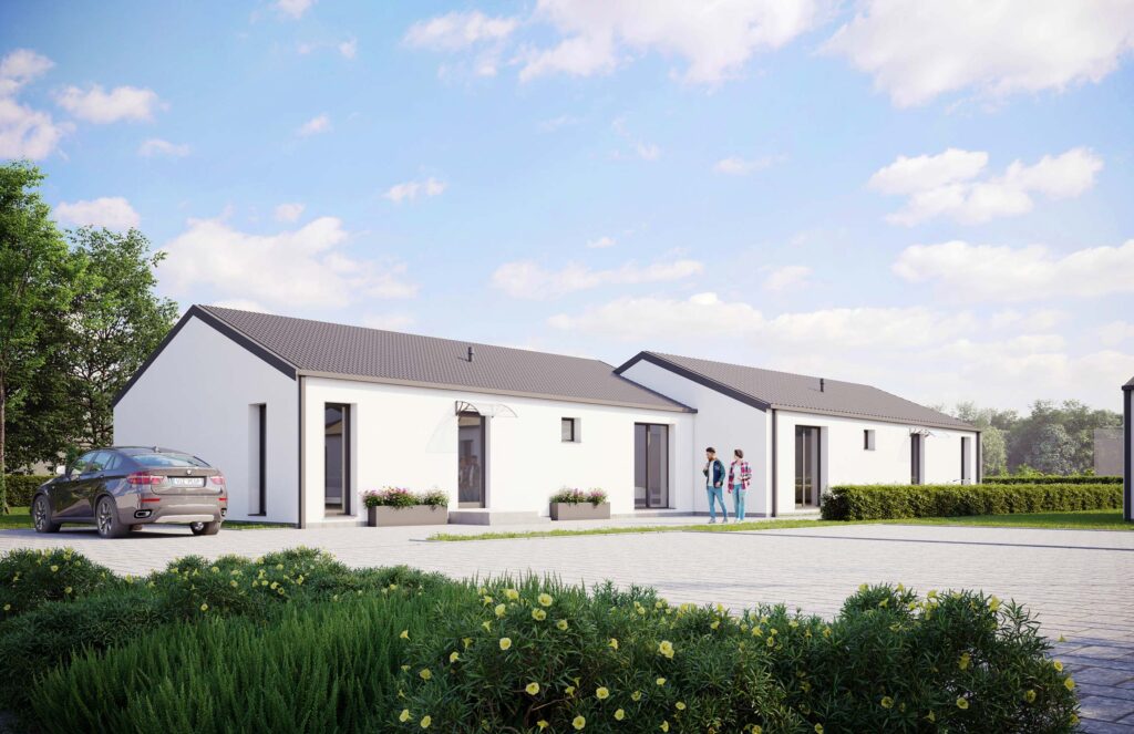 Užutrakio namai (Užutrakio g. 2, 2A, 2B, 4) - Row housing - visualization