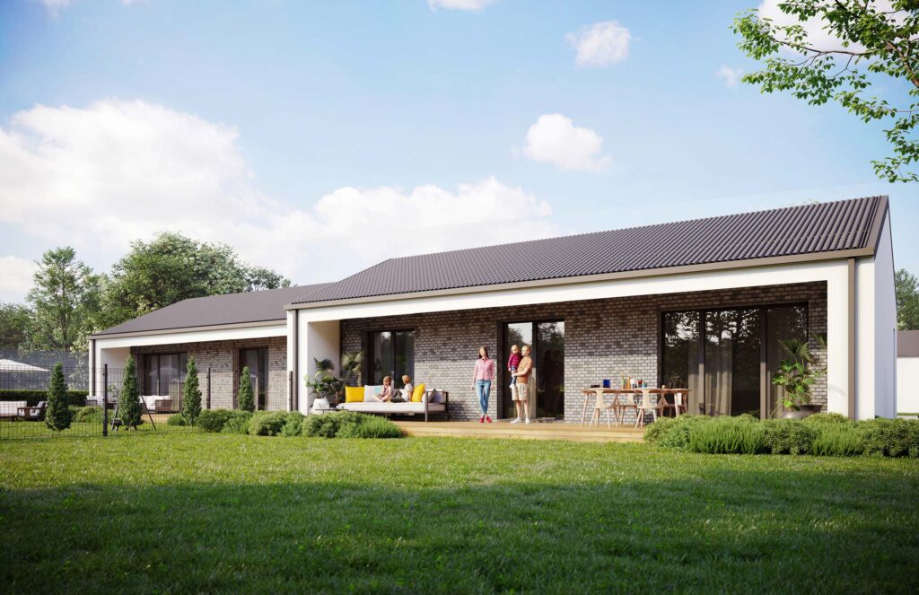 Užutrakio namai (Užutrakio g. 2, 2A, 2B, 4) - Row housing - visualization