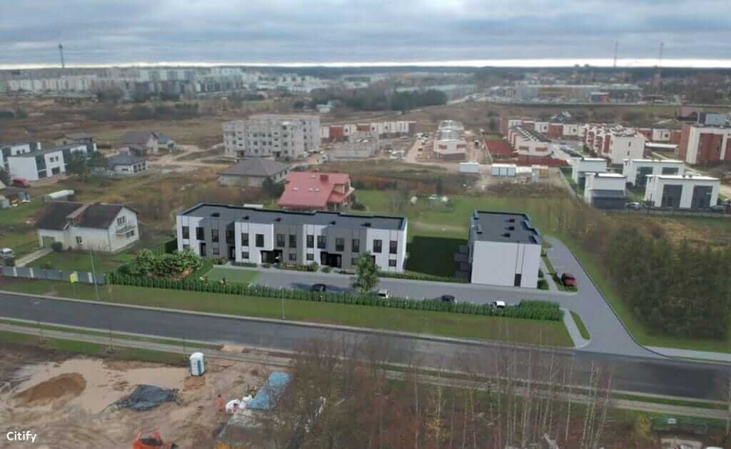 Varnės namai 3 etapas (Varnės g. 9) - Row housing - visualization