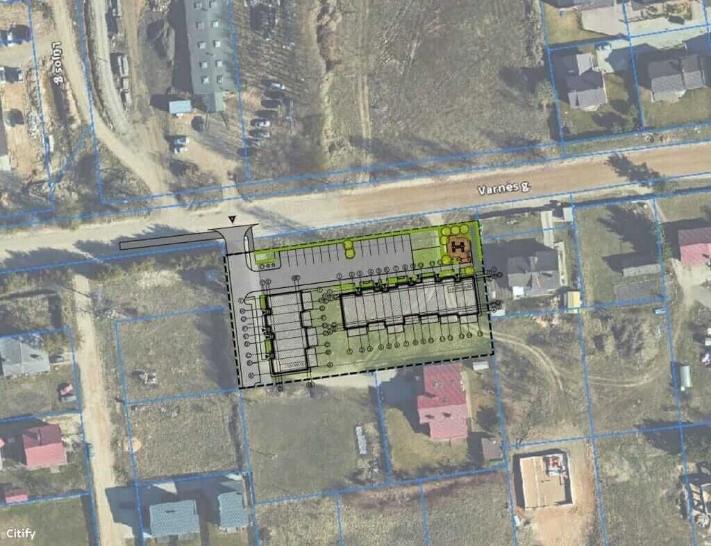 Varnės namai 3 etapas (Varnės g. 9) - Row housing - visualization