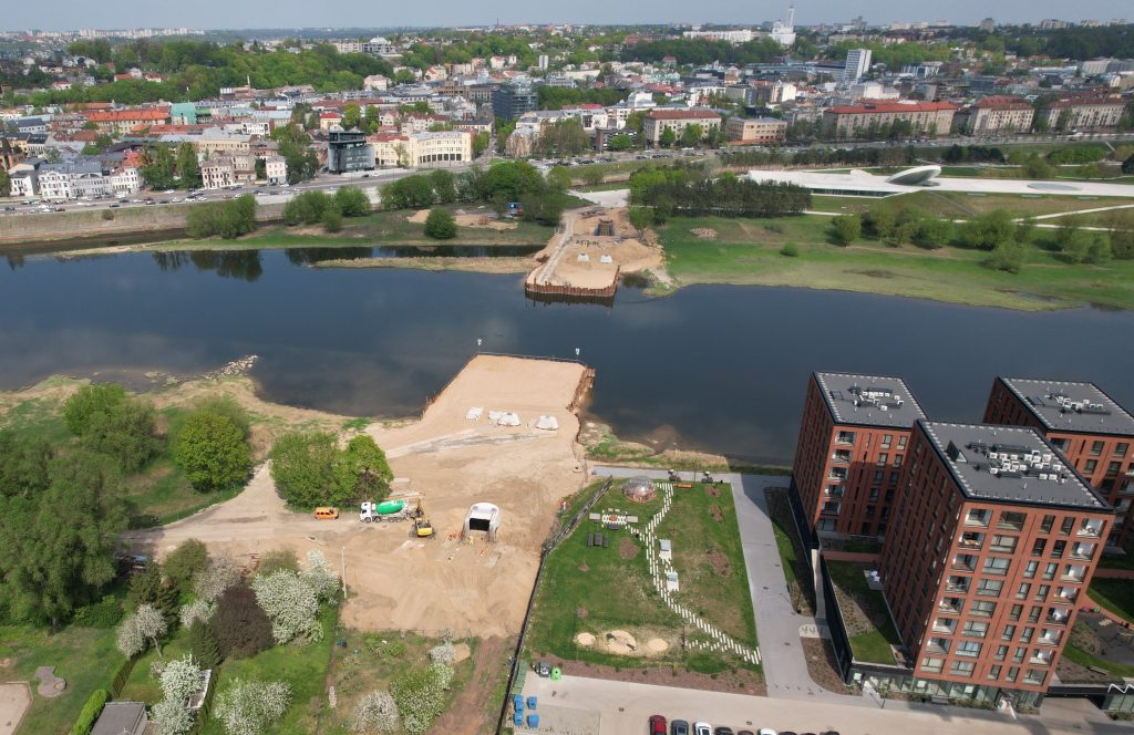 Nemuno salos tiltas (2) (Nemuno salos parkas) - Bridge - construction photos