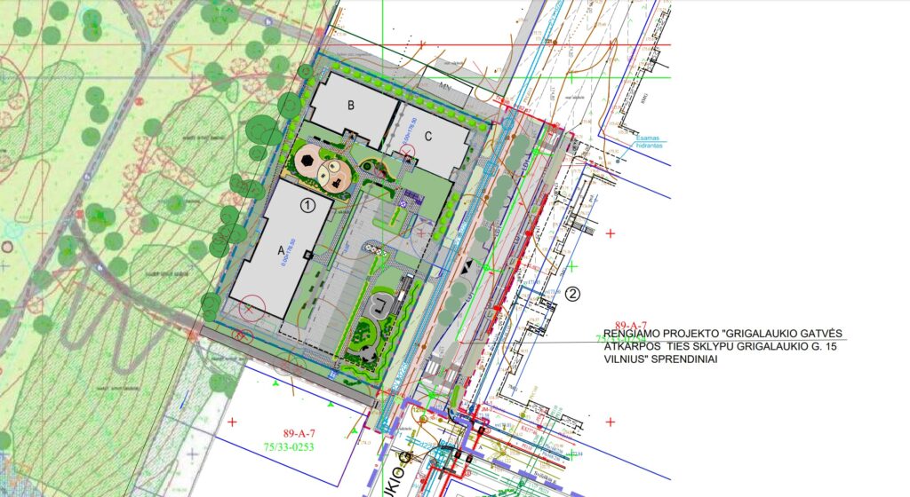 Arkada 3 etapas Grigalaukio g. 15 (Grigalaukio g. 15) - Multi apartment - visualization