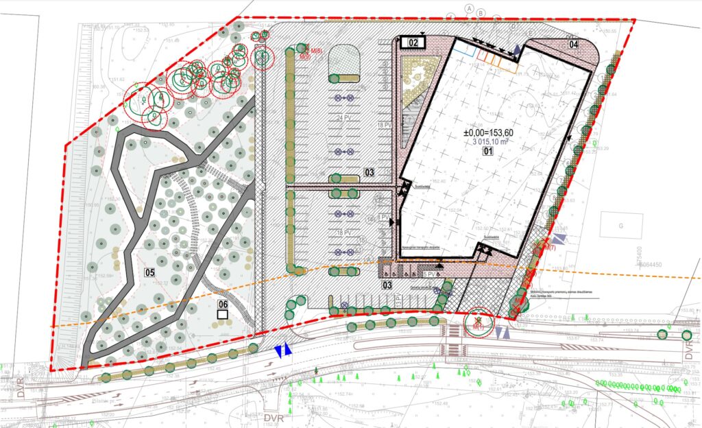 Ąžuolyno parkas Pilaitės pr. 65 (Pilaitės pr. 65) - Parks - vizualizācija