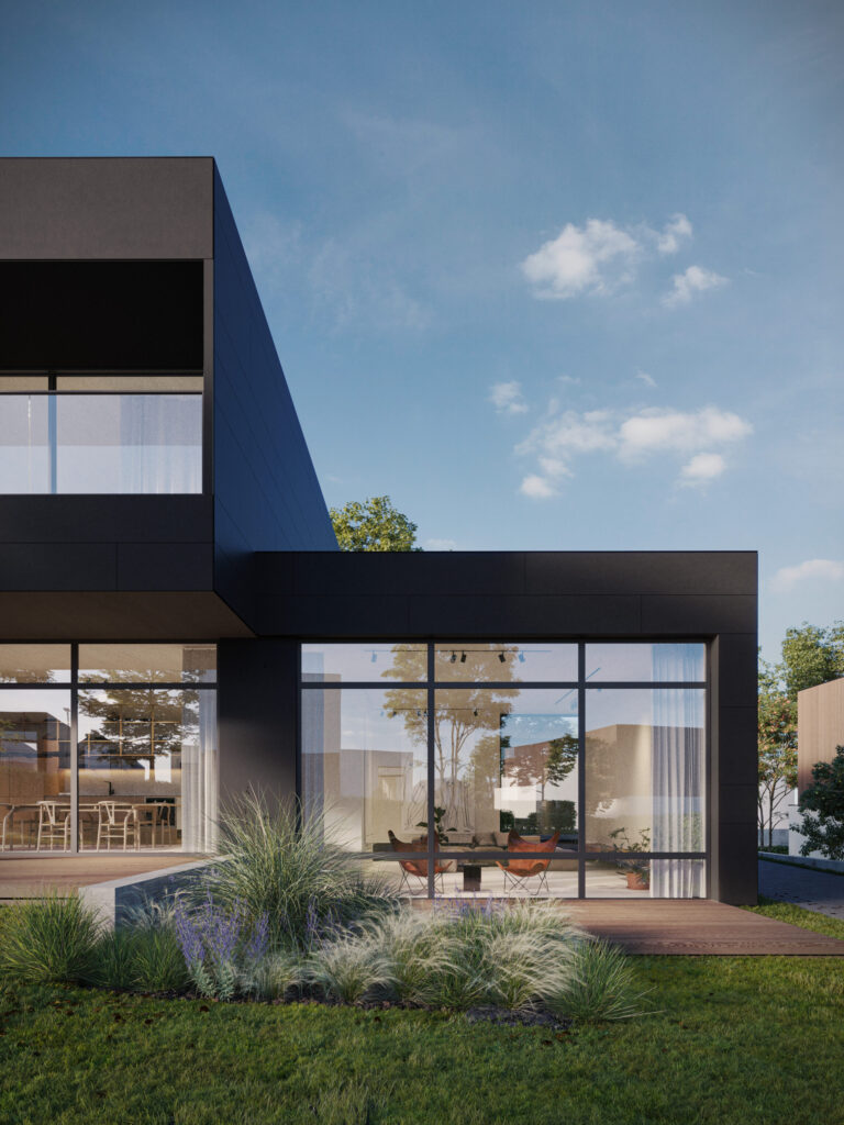 HALSO (Lukšinės g. 26, 28, 32, 34, Ašmenėlės g. 44) - Private house community - visualization