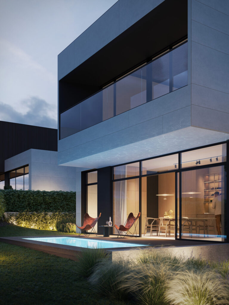 HALSO (Lukšinės g. 26, 28, 32, 34, Ašmenėlės g. 44) - Private house community - visualization