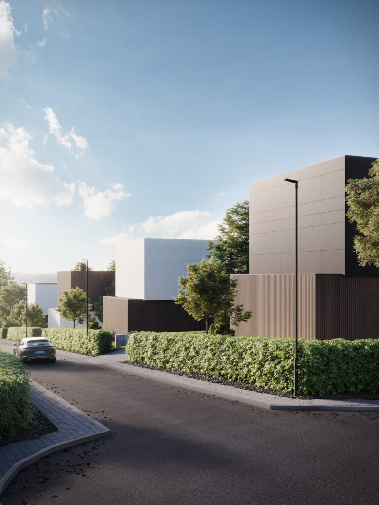 HALSO (Lukšinės g. 26, 28, 32, 34, Ašmenėlės g. 44) - Private house community - visualization