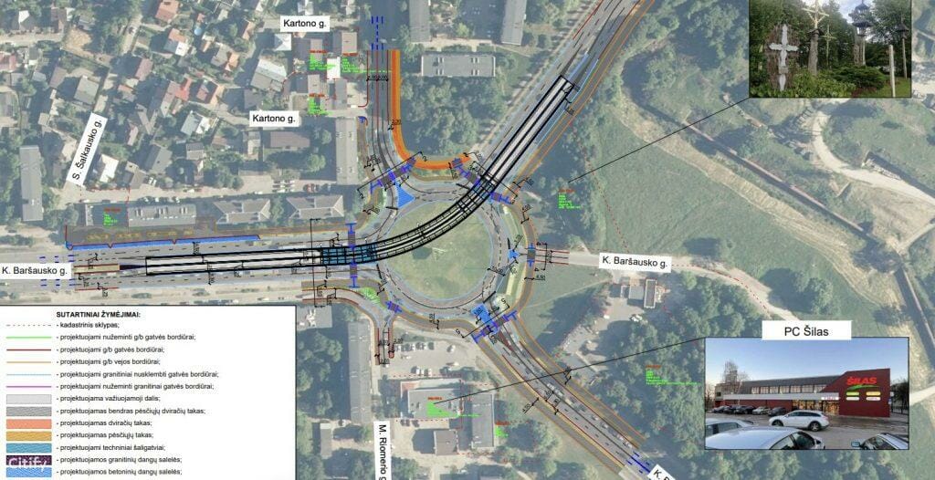 K. Baršausko g. ir Pramonės pr. žiedinė sankryža (K. Baršausko g., Pramonės pr. ) - Street - visualization
