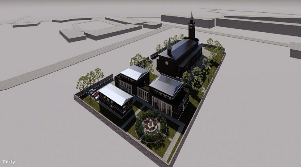 Klaipėdos Marijos Taikos Karalienės parapijos naujas pastatas (Rumpiškės g. 6) - House of worship - visualization