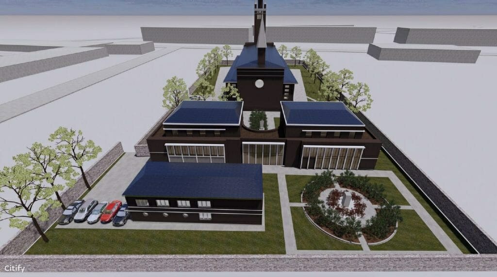 Klaipėdos Marijos Taikos Karalienės parapijos naujas pastatas (Rumpiškės g. 6) - House of worship - visualization