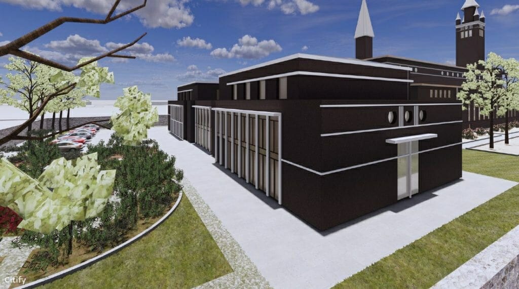 Klaipėdos Marijos Taikos Karalienės parapijos naujas pastatas (Rumpiškės g. 6) - House of worship - visualization