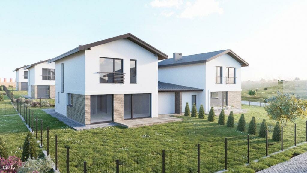 Klevinė (Šaltalankių g. 1, 3, 5, 7, 9, 11, Žvaigždžių g. 1, 2, 3, 4, 5, 6, 7, 8, 9) - Row housing - visualization