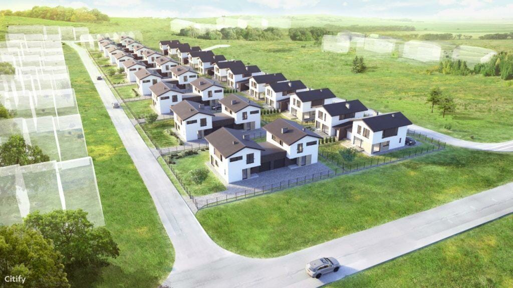 Klevinė (Šaltalankių g. 1, 3, 5, 7, 9, 11, Žvaigždžių g. 1, 2, 3, 4, 5, 6, 7, 8, 9) - Row housing - visualization