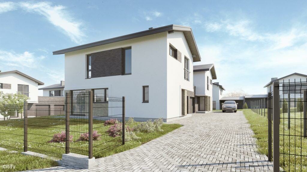 Klevinė (Šaltalankių g. 1, 3, 5, 7, 9, 11, Žvaigždžių g. 1, 2, 3, 4, 5, 6, 7, 8, 9) - Row housing - visualization