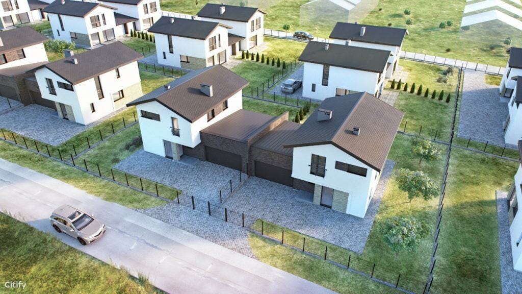 Klevinė (Šaltalankių g. 1, 3, 5, 7, 9, 11, Žvaigždžių g. 1, 2, 3, 4, 5, 6, 7, 8, 9) - Row housing - visualization