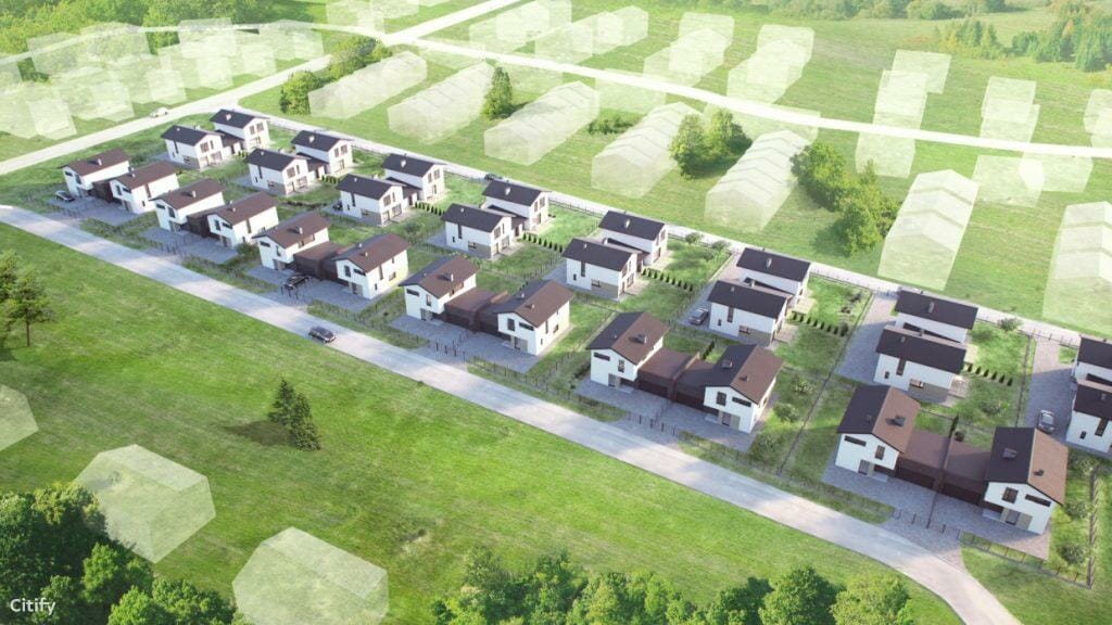 Klevinė (Šaltalankių g. 1, 3, 5, 7, 9, 11, Žvaigždžių g. 1, 2, 3, 4, 5, 6, 7, 8, 9) - Row housing - visualization