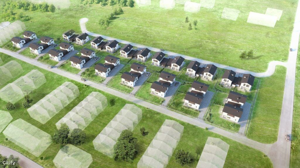 Klevinė (Šaltalankių g. 1, 3, 5, 7, 9, 11, Žvaigždžių g. 1, 2, 3, 4, 5, 6, 7, 8, 9) - Row housing - visualization