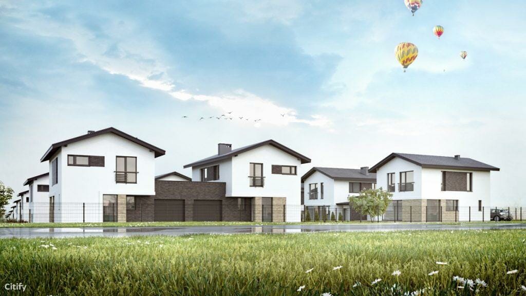 Klevinė (Šaltalankių g. 1, 3, 5, 7, 9, 11, Žvaigždžių g. 1, 2, 3, 4, 5, 6, 7, 8, 9) - Row housing - visualization