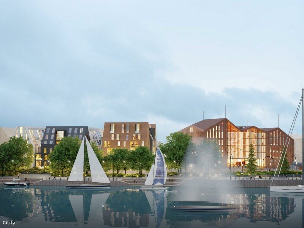 Memelio miestas | gyvenamasis 1 etapas (Naujoji Uosto g. 3) - Multi apartment - visualization