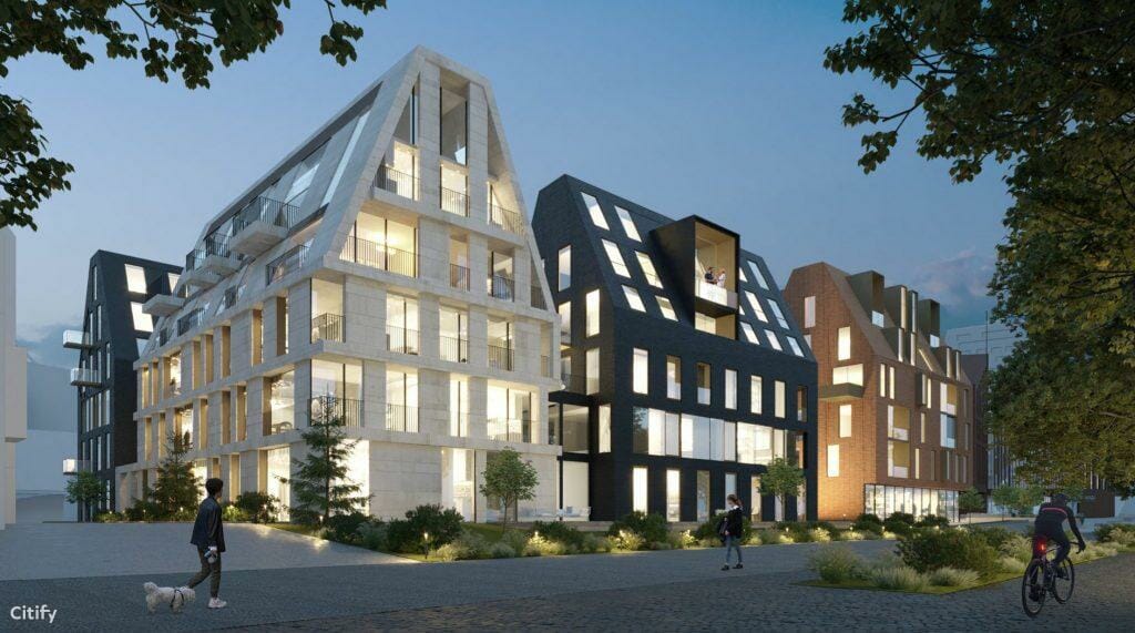 Memelio miestas | gyvenamasis 1 etapas (Naujoji Uosto g. 3) - Multi apartment - visualization