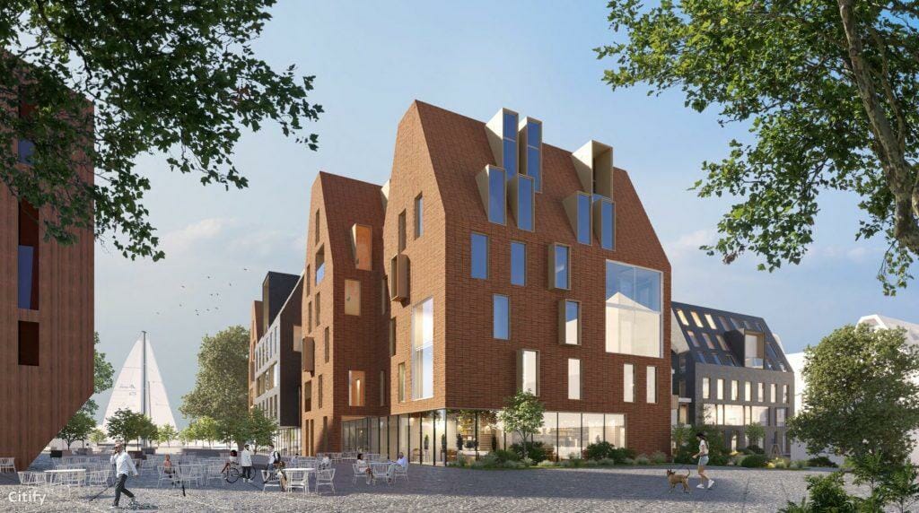 Memelio miestas | gyvenamasis 1 etapas (Naujoji Uosto g. 3) - Multi apartment - visualization