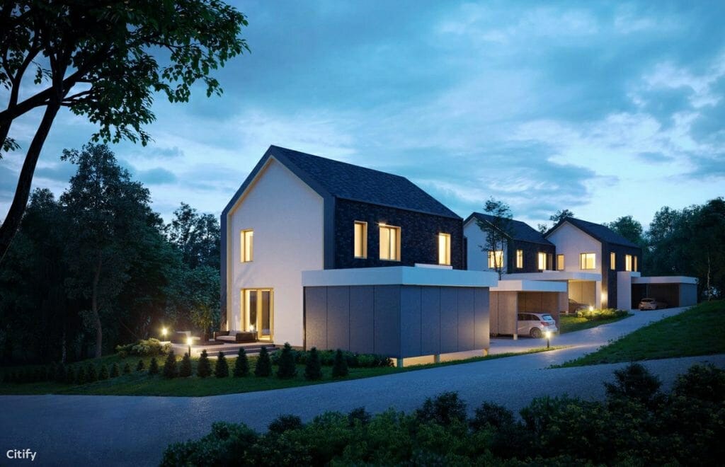 Nakvišų g. 25, 27, 29 (Nakvišų g. 25, 27, 29) - Row housing - visualization