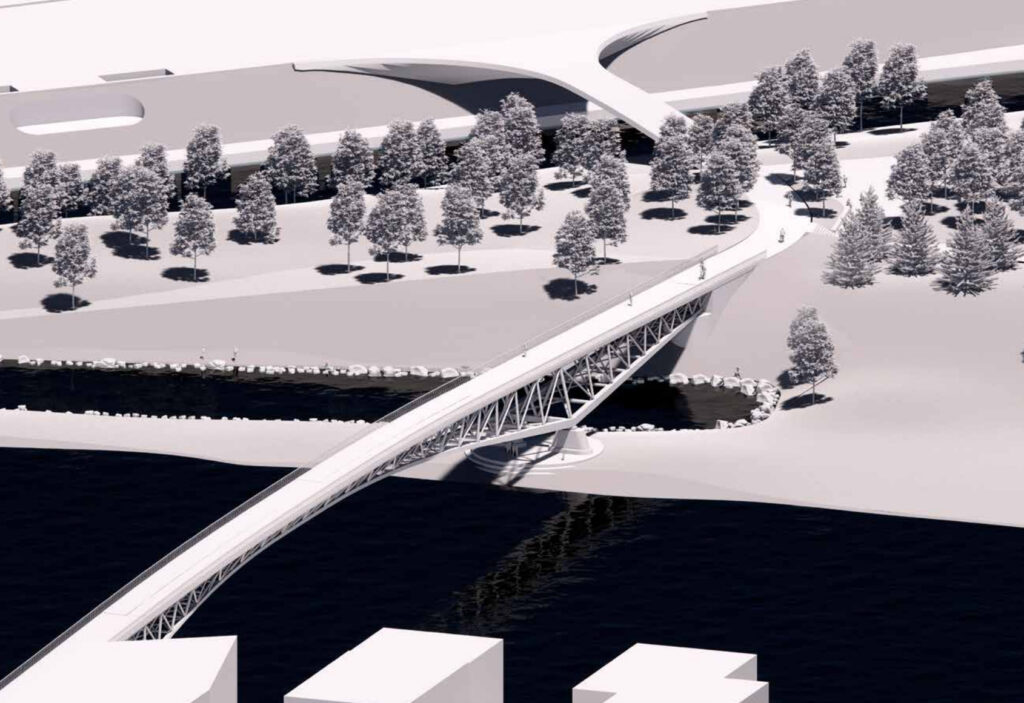 Nemuno salos tiltas (2) (Nemuno salos parkas) - Bridge - visualization