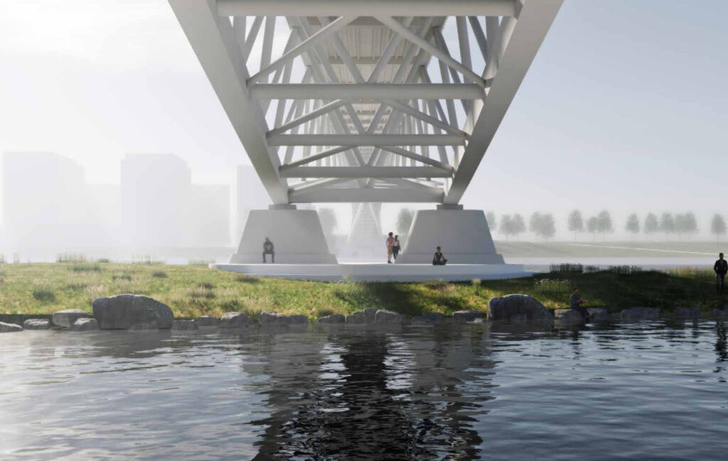 Nemuno salos tiltas (2) (Nemuno salos parkas) - Bridge - visualization