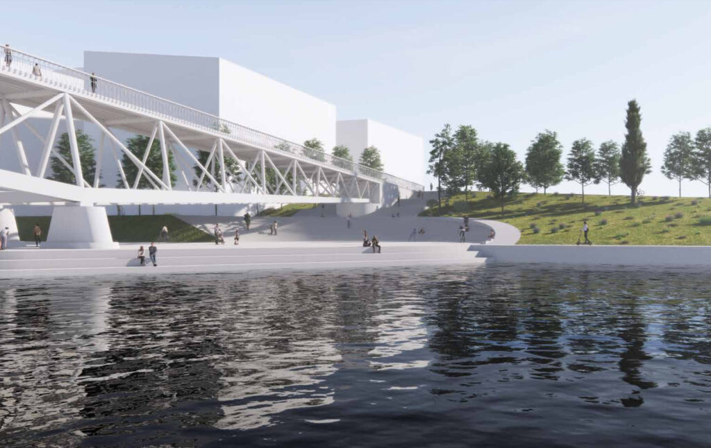 Nemuno salos tiltas (2) (Nemuno salos parkas) - Bridge - visualization