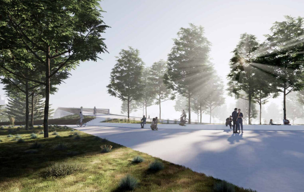 Nemuno salos tiltas (2) (Nemuno salos parkas) - Bridge - visualization