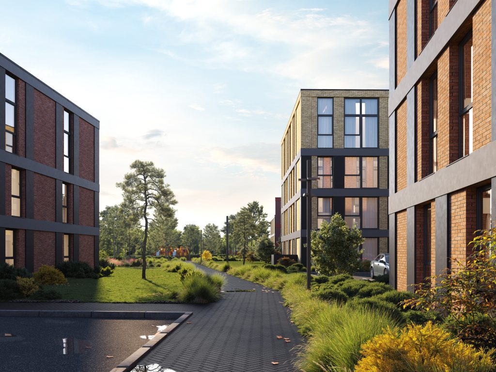 Danės Krantas 1 etapas (A, B) (Senvagės g. 3) - Multi apartment - visualization