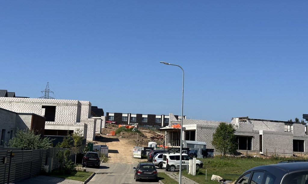 HALSO (Lukšinės g. 26, 28, 32, 34, Ašmenėlės g. 44) - Private house community - construction photos