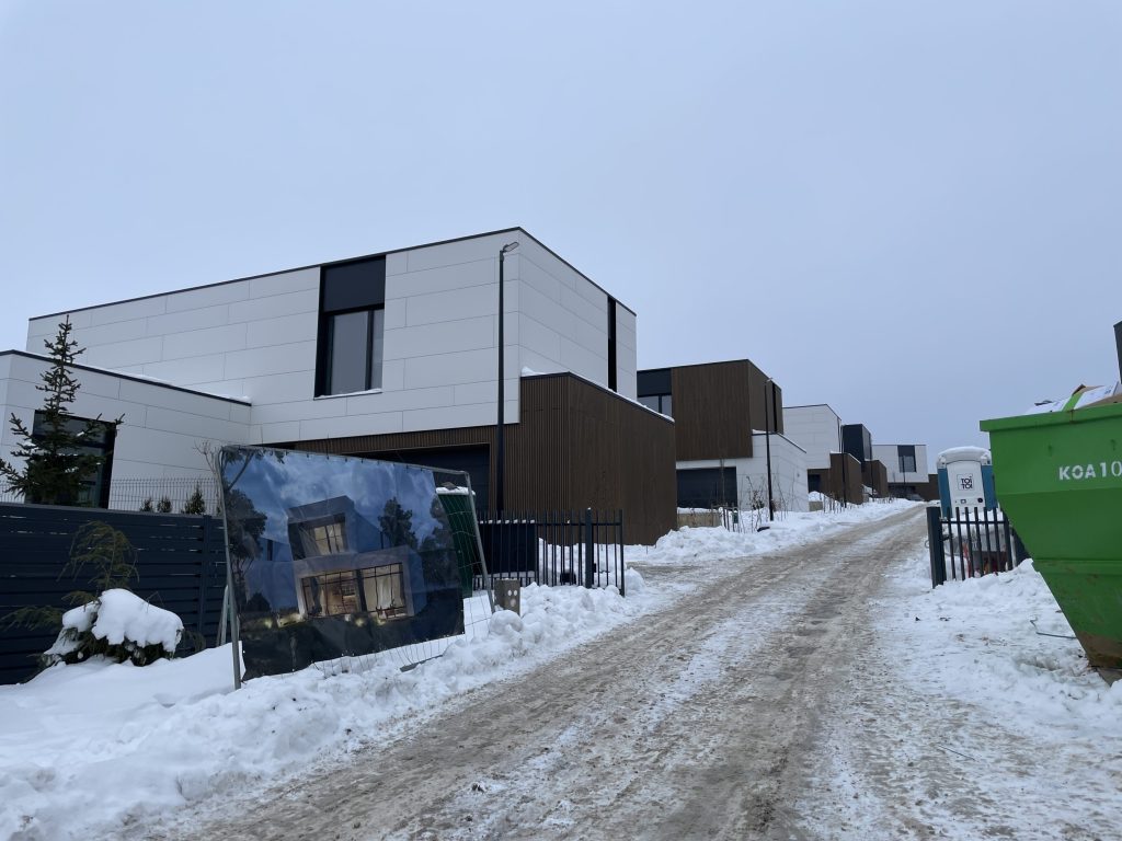 HALSO (Lukšinės g. 26, 28, 32, 34, Ašmenėlės g. 44) - Private house community - construction photos