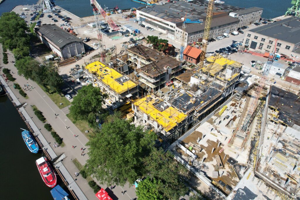 Memelio miestas | gyvenamasis 1 etapas (Naujoji Uosto g. 3) - Multi apartment - construction photos