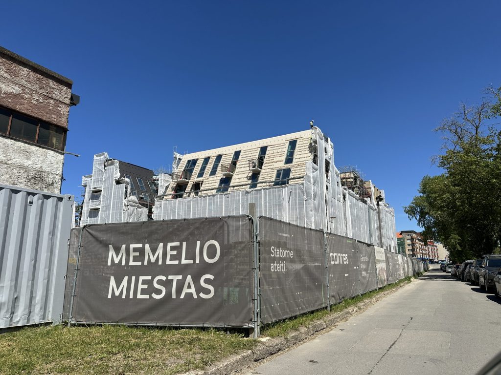 Memelio miestas | gyvenamasis 1 etapas (Naujoji Uosto g. 3) - Multi apartment - construction photos