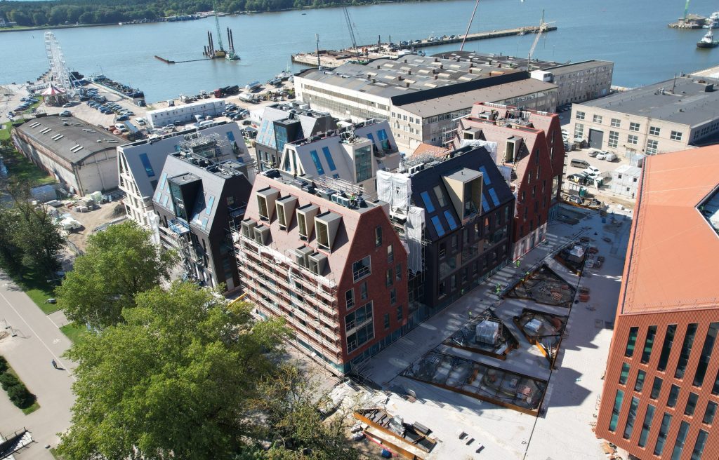 Memelio miestas | gyvenamasis 1 etapas (Naujoji Uosto g. 3) - Multi apartment - construction photos