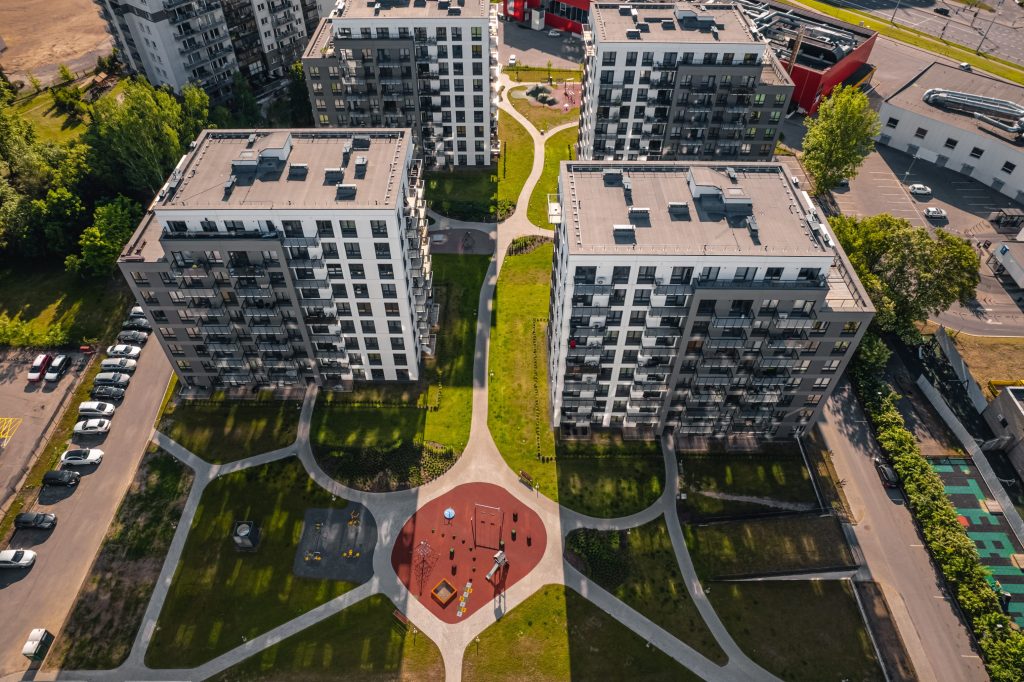 Verkių sodas 1 etapas (Verkių g. 39) - Multi apartment - construction photos