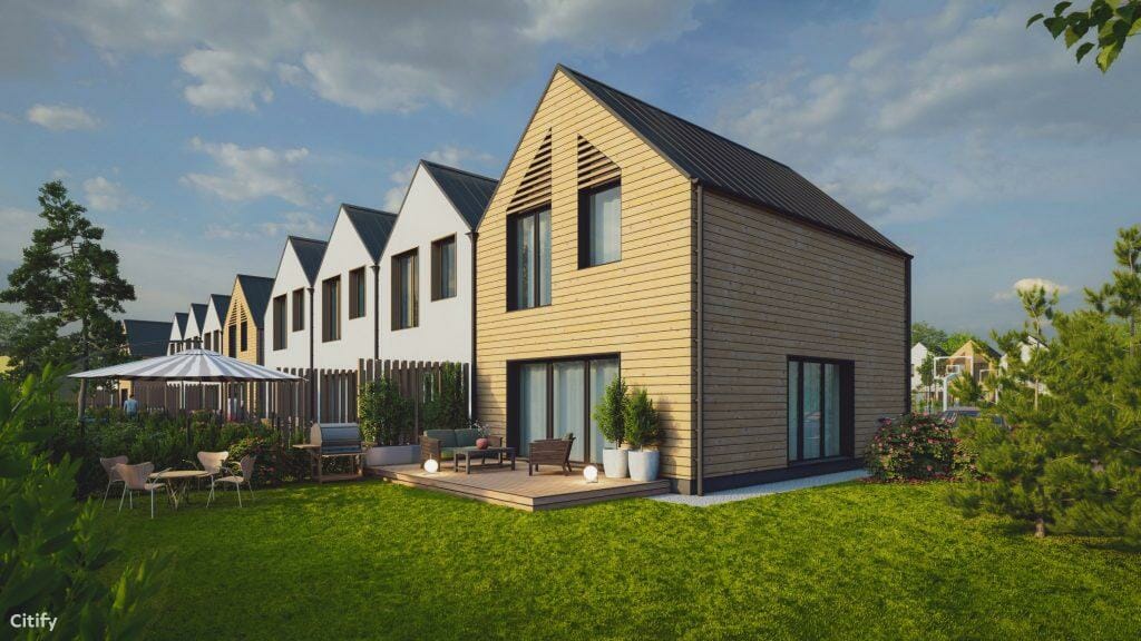 Sveiki! Kalnėnuose (Lyvių g. 53) - Sublokuoti namai - vizualizacija