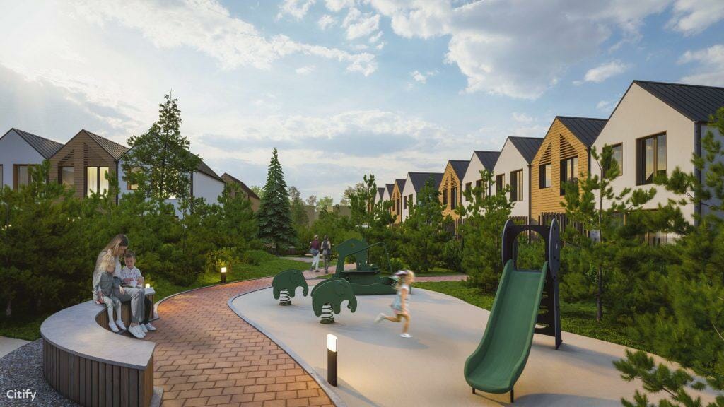 Sveiki! Kalnėnuose (Lyvių g. 53) - Sublokuoti namai - vizualizacija