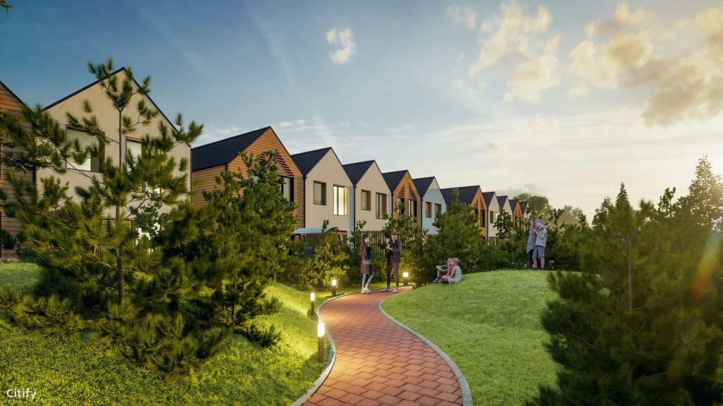 Sveiki! Kalnėnuose (Lyvių g. 53) - Sublokuoti namai - vizualizacija