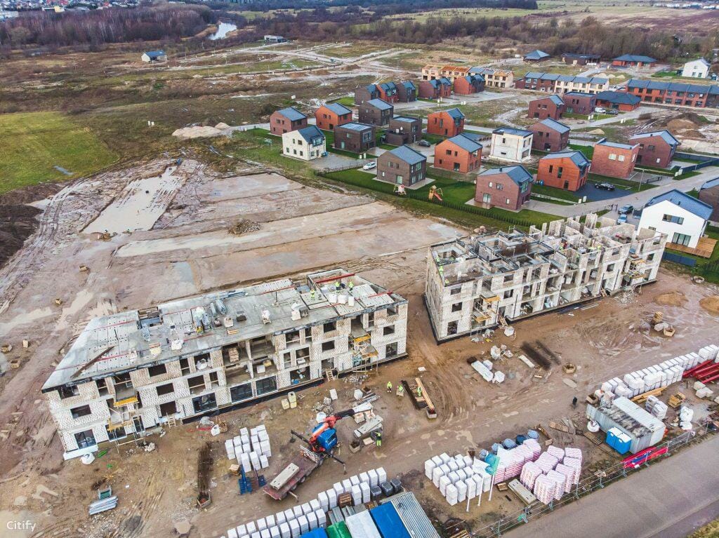 Liepų terasos | 1 etapas (A, B namai) (Arimų g. 64) - Multi apartment - construction photos