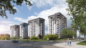 Arena Garden Towers – 2. kārta, “D” ēka vizualizacija