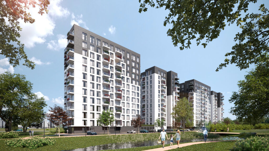 Arena Garden Towers - 2. kārta, "A4" ēka (Arēnas iela 5A) - Daugiabutis - vizualizacija