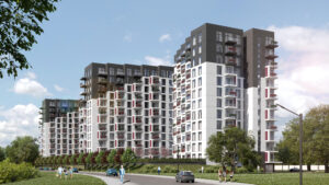 Arena Garden Towers – 2. kārta, “C” ēka vizualizacija
