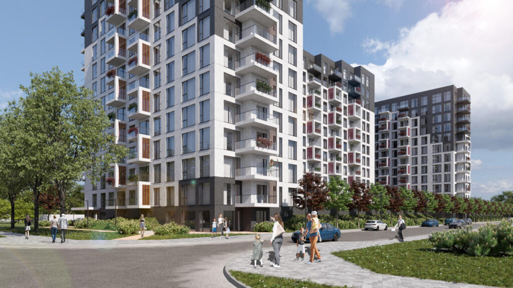 Arena Garden Towers - 2. kārta, "A4" ēka (Arēnas iela 5A) - Daugiabutis - vizualizacija