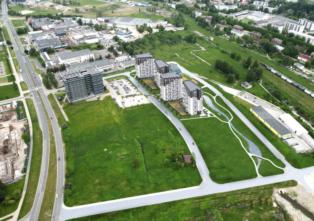 Arena Garden Towers - 1. kārta, "A1" ēka (Arēnas iela 1) - Daugiabutis - vizualizacija