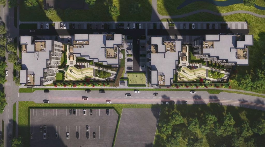 Arena Garden Towers - 1. kārta, "A1" ēka (Arēnas iela 1) - Daugiabutis - vizualizacija